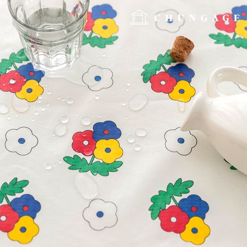 Waterproof Cloth Floral Pattern Flower Laminate Waterproof Fabric TPU Petitco