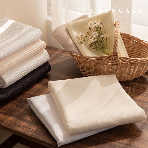 Polyester Dobby Jacquard Waffle Embossed Wide Width Fabric Patina 8 Types