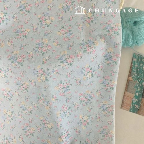 Cotton Fabric Romantic Floral Pattern Flower Wide Width Fabric Dream Bloom