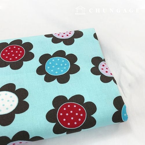 Oxford Fabric Floral Patterns Wide Width Pingpong Flower 9173