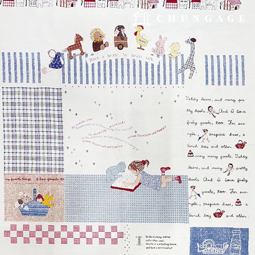 Cotton Twill Cut Fabric 16 Count Happy Time 9272