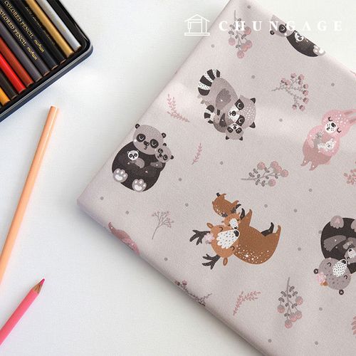 Cotton Fabric Animal Patterns 20 count Wheeling Forest 9443