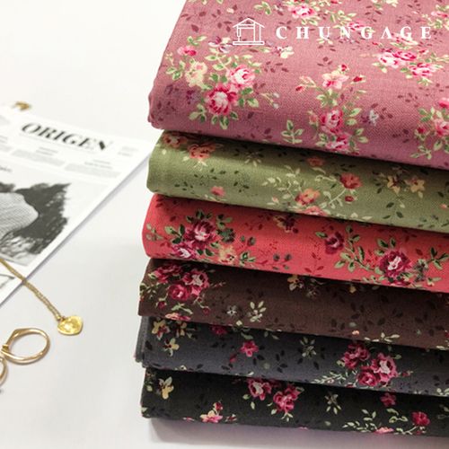 Cotton Floral Patterns Fabric 20 count Imported Style Rose Day 6 Types 2056