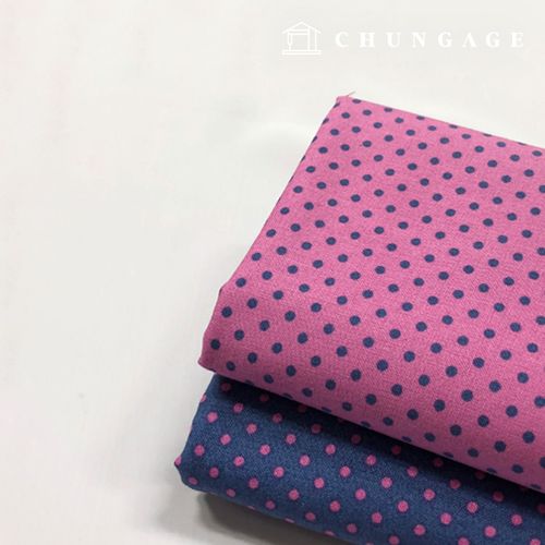Cotton Fabric 20 Count Dot Fabric 3mm Color Mini Dot 2 Types 2205