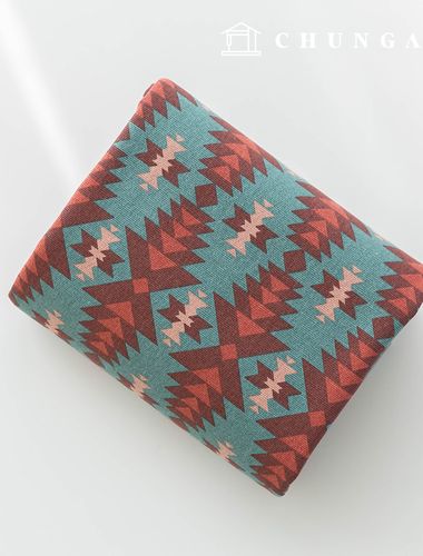 Cotton canvas geometric patterns fabric wide width card
