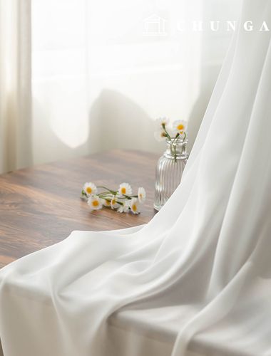 Chiffon fabric Span whiteivory Plain Clothing Fabric Couv