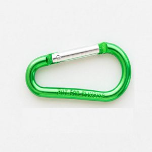 Aluminum Carabiner Ultralight Binary Ring Green