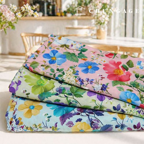 Rayon Silk Wide Width Flower Garden 3 Types