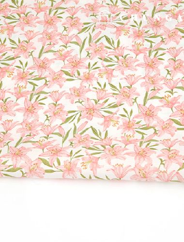 Eco-friendly antibacterial and anti-flame fabric E-DTP cotton 20 count Pink Lillian