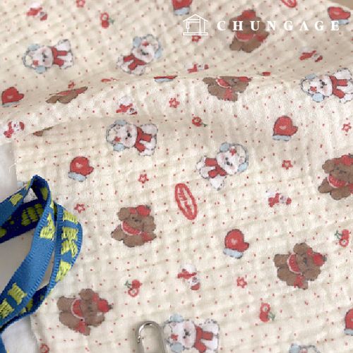Pure cotton Gauze fabric Wide Width Vintage Red