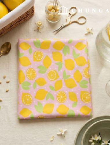 Cotton blend Fresh Lemon Pink
