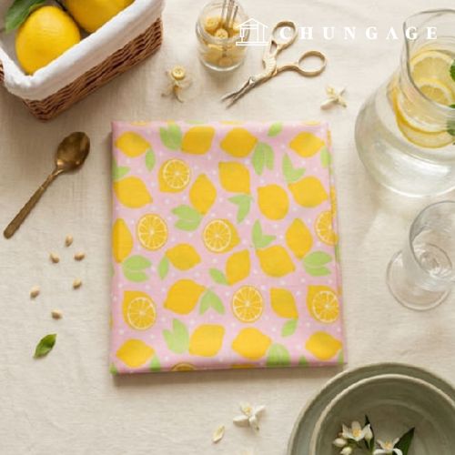 Cotton blend Fresh Lemon Pink