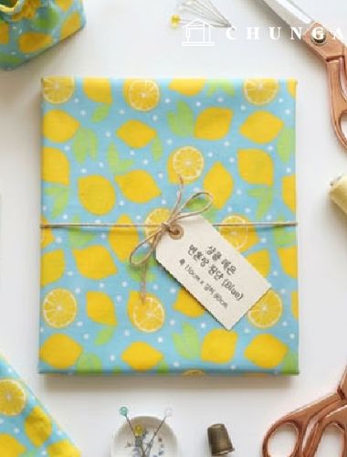 Cotton Blend Fresh Lemon Blue