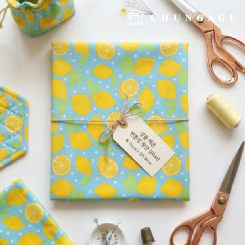 Cotton Blend Fresh Lemon Blue