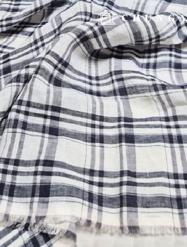 Linen Washing Check 40 count Black Navy