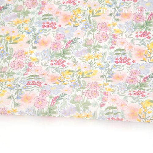 Eco-friendly antibacterial and anti-flammable fabric E-DTP cotton 20 count Flora Wash