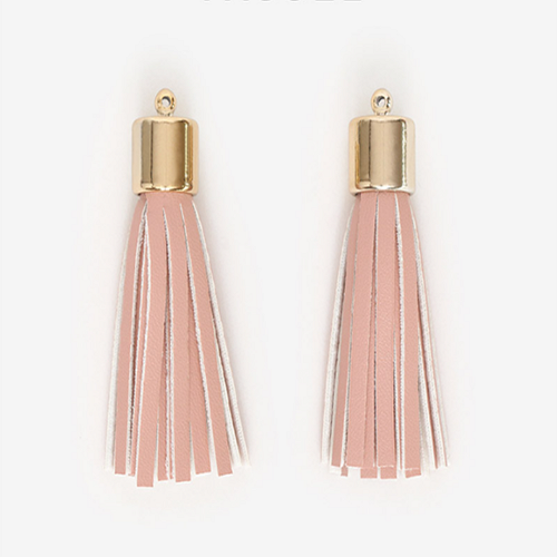 Leather Tassel Decoration Luxury Pink 85858
