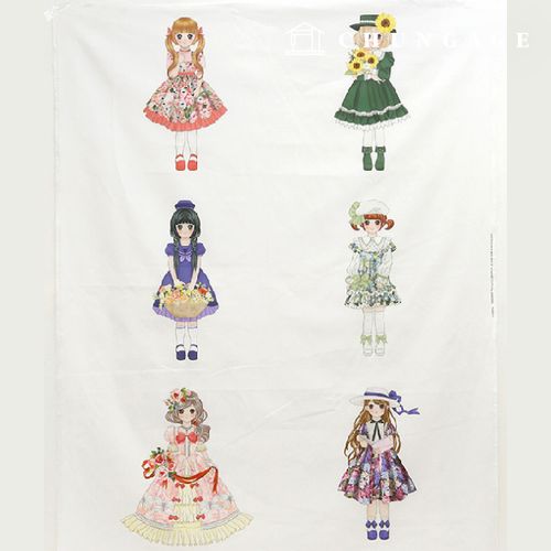 Eco-friendly antibacterial and anti-flammable E-DTP cotton 20 count Lovely Princess Cut Fabric