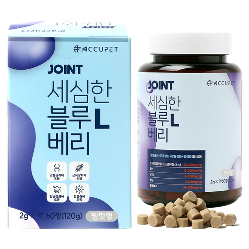 AccuPet Dog Joint Supplement Nose Cartilage Patella 120g Blueberry L