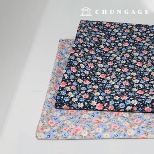 2 types of cotton fabric 40 count Wide Width flower shower