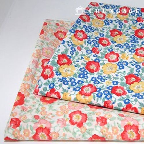 Cotton fabric 40 count Wide Width Daisy Classic Flower 2 types