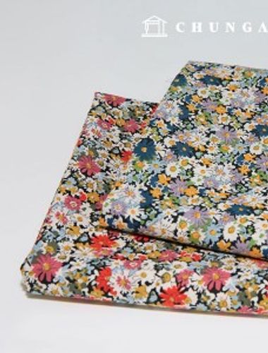 Cotton fabric 40 count Wide Width snowflake 2 types