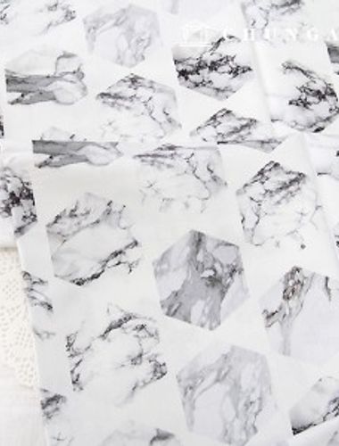 Cotton fabric printing DTP 20 count Plain Weave hexagonal marble