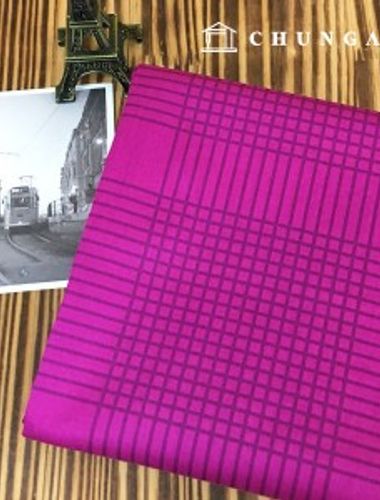 Cotton Fabric Twill 40 count Wide Width Line Purple