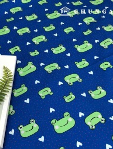 cotton fabric cotton40 count Wide Width tree frog