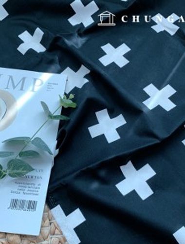 cotton fabric twill cotton40 count Wide Width the cross