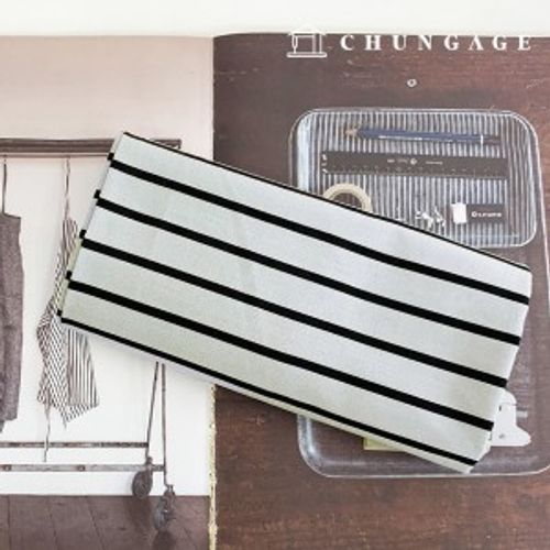 cotton fabric cotton20 count 5mm Stripe