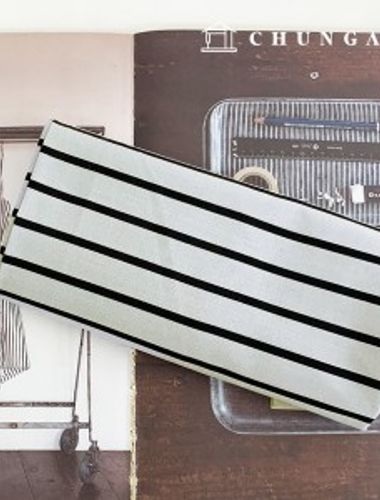 cotton fabric cotton20 count 5mm Stripe
