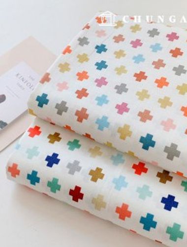 Cotton fabric, cotton20 count cross, 2 types