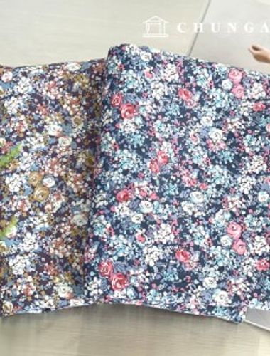 Cotton fabric antibacterial deodorization 30 count Wide Width watercolor 2 types