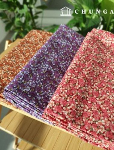 Cotton fabric cotton20 count Plain Weave Wide Width 2 types of small grain