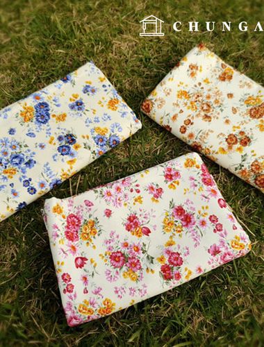 cotton fabric cotton20 count fabric 3 kinds of wild chrysanthemum