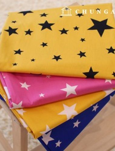 cotton fabric cotton20 count fabric colorful star 4 types