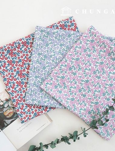 Cotton Fabric Floral Pattern Flower 20 Count Fabric Petit Flo 3 Types