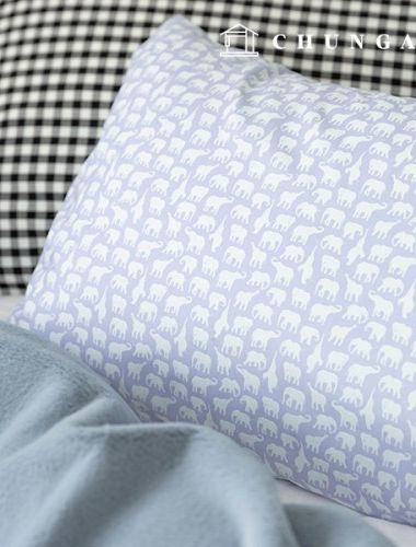 Allergy guard cotton fabric DTP cotton20 count elephant friend