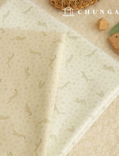 Allergy guard cotton fabric DTP cotton20 count fox friend 2 types