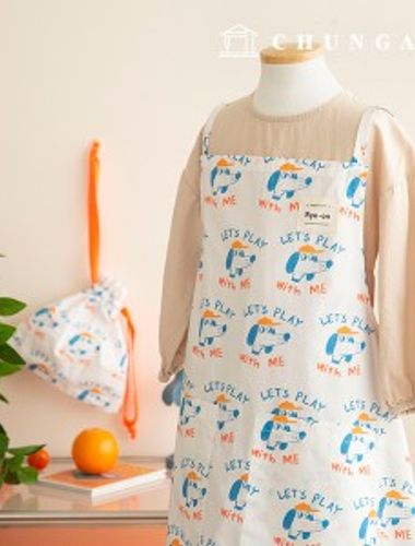 2 types of cotton fabric dog play with me