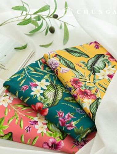 cotton Oxford fabric Wide Width floral pattern fabric Flower Rose Garden 3 types