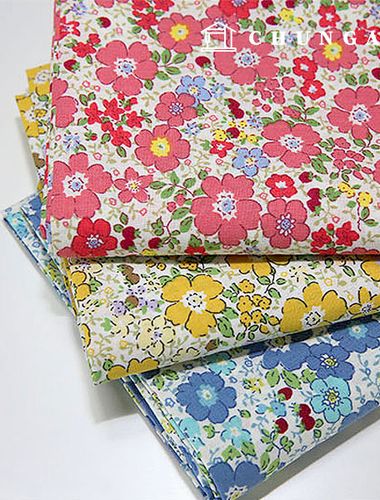 Cotton fabric cotton40 count Wide Width floral pattern fabric flower fabric garden party 3 types