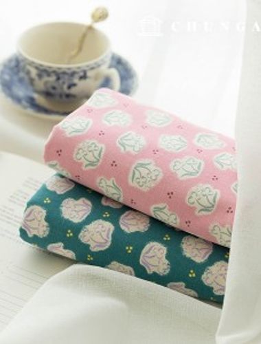 Cotton Oxford Fabric Floral Fabric Flower Windy Flower 2 types