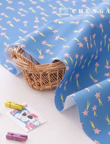 cotton Oxford fabric Patterns Fabric DTP Wide Width blue sea star OX-526