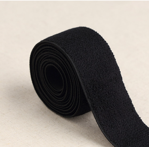 Pants Elastic Waist Elastic Band Terry Soft 45mm Black 45421