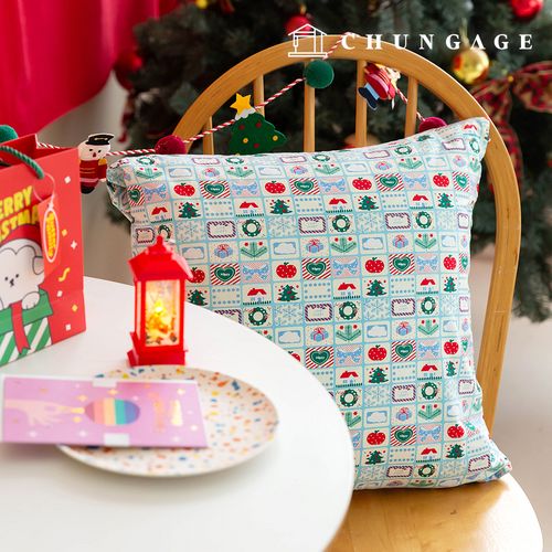 Cotton fabric Christmas fabric 20 count Plain Weave Fabric Christmas Gift 389