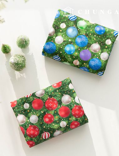 Cotton fabric Christmas fabric 20 count Fabric Glitter Christmas 2 types