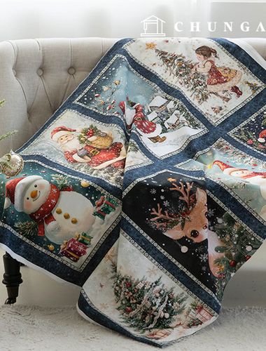 Cotton Christmas 20 count Fabric Cut Paper Wish Christmas