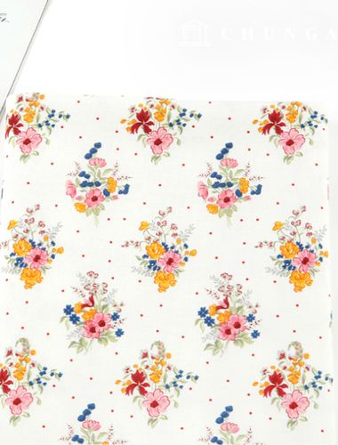 Eco-friendly antibacterial and anti-inflammatory fabric E-DTP cotton 20 count Charmant Bouquet